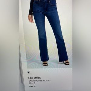 Good Petite Flare Jeans Size 8